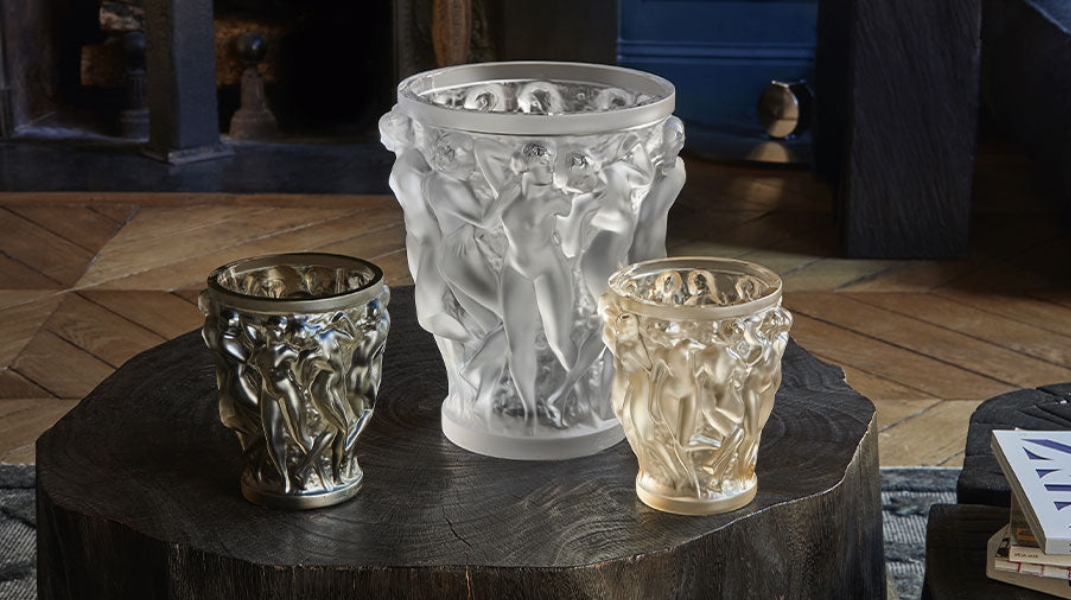 R LALIQUE ラリック VASE オパルセント チューリップ クリスタル